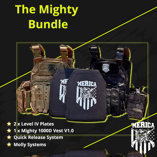 [Mighty Bundle] Mighty 1000D Vest & 2 x Level IV Ballistic Plates